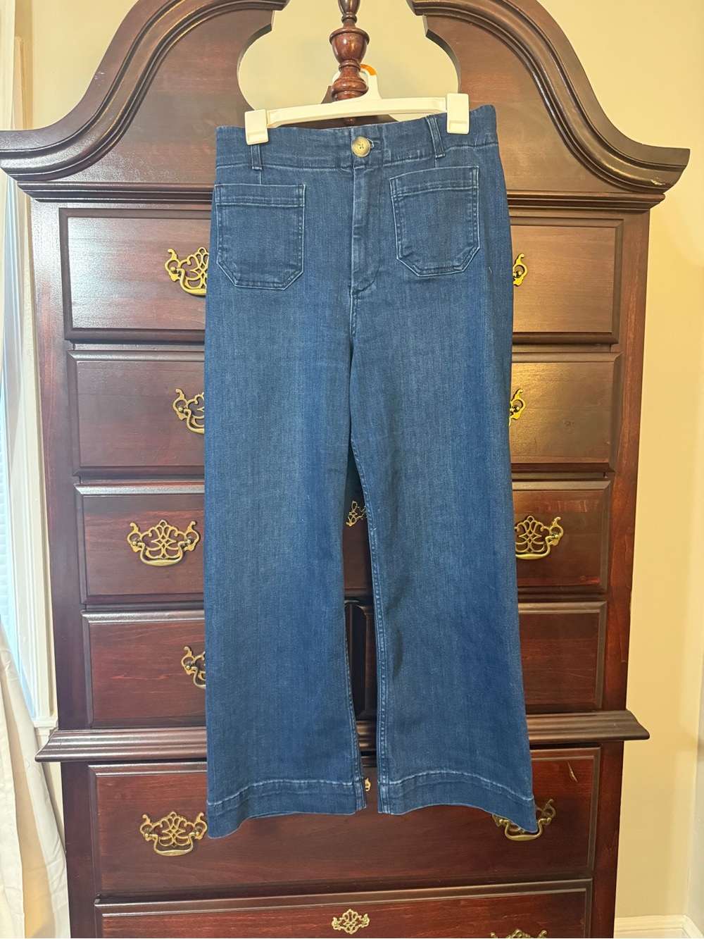 Pilcro Wide-Leg Jeans in Indigo